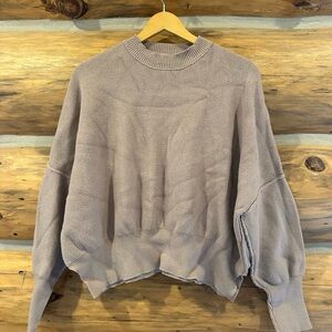 Black Tape Mockneck Ribbed Sweater